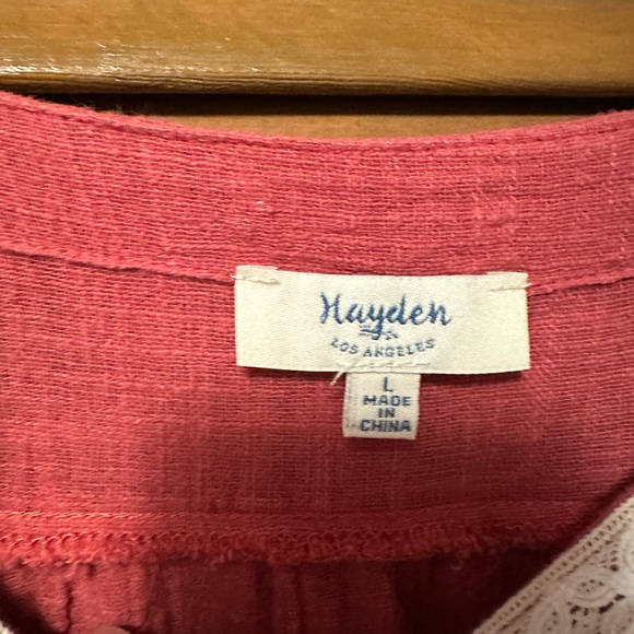 Red Peasant Style Blouse - Picture 4 of 4